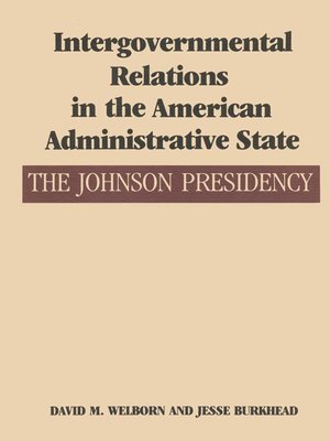 cover image of Intergovernmental Relations in the American Administrative State